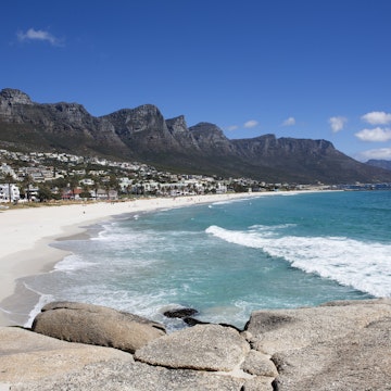 Twelve Apostles escarpment above Camps Bay.