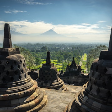 Borobudur Buddhist Temple (UNESCO World Heritage Site) - Java, Indonesia