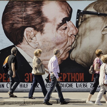 The painting 'My God, Help Me to Survive This Deadly Love' on the East Side Gallery in Berlin.