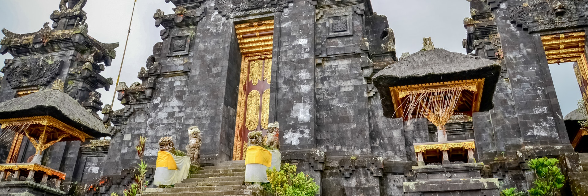 Exterior of Pura Besakih, the black temple.